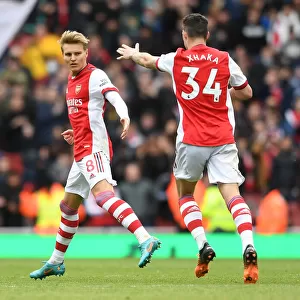 Martin Odegaard's Goal: Arsenal Secures Victory Against Brighton & Hove Albion (April 2022)