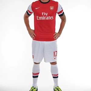Olivier Giroud at Arsenal 2013-14 Squad Team Photocall