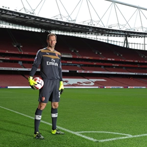Petr Cech (Arsenal). Arsenal 1st Team Photcall and Training Session. Emirates Stadium
