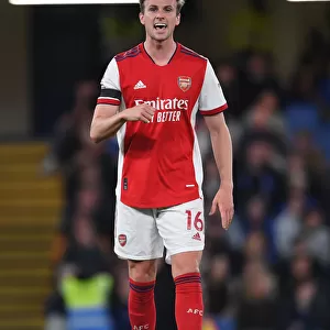 Rob Holding in Action: Chelsea vs Arsenal, Premier League 2021-22