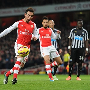 Santi Cazorla's Double from the Penalty Spot: Arsenal's Triumph over Newcastle United, Premier League 2014/15