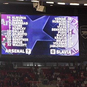 The scoreboard with the full time result