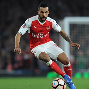 Theo Walcott in Action: Arsenal vs. Lincoln City, Emirates FA Cup Quarter-Final