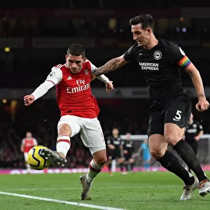 Torreira vs Dunk: Intense Battle at Emirates Stadium - Arsenal vs Brighton & Hove Albion, Premier League 2019-20