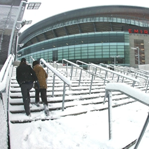 Winter's Embrace: Arsenal's Emirates Stadium