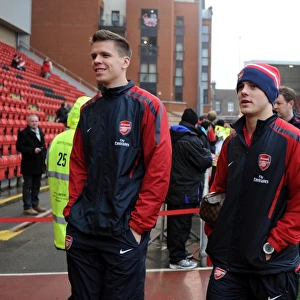 Wojciech Szczesny and Jack Wilshere (Arsenal). Leyton Orient 1: 1 Arsenal
