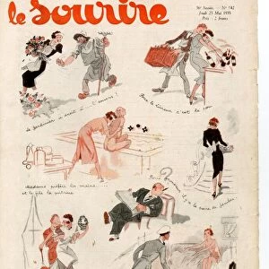 1930s France Le Sourire Magazine Cover