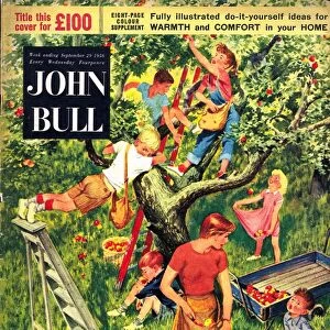 John Bull 1950s UK picking apples fruit magazines