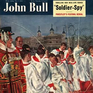 John Bull 1951 1950s UK choirboys beefeaters magazines