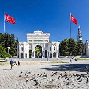 The entrance to Istanbul University in Istanbul, Turkey