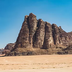 The "Seven Pillars of Wisdom"at Wadi Rum, Jordan