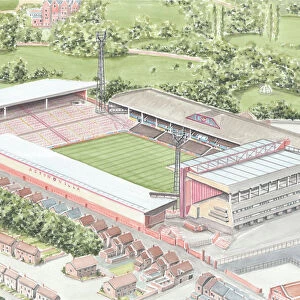 Football Stadium - Aston Villa Villa Park 1980s