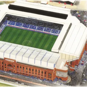 Ibrox Stadium Art - Rangers