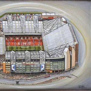 Old Trafford Stadia Art - Manchester United