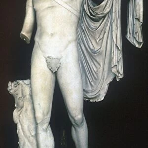 Apollo Belvedere Ancient Greek (c400-323 BC) marble statue. Apollo / Helios god of music