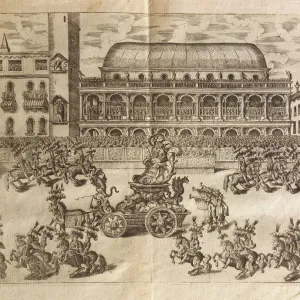 15th century Italy Print of Signori Square Palio 15th century Italy Print of Signori Square Palio