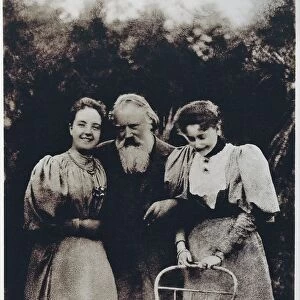 Austria, Gmunden, Johannes Brahms with wife and daughter of Viktor von Miller zu Aichholz