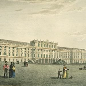 Austria, Vienna, Schonbrunn Castle, Habsburg imperial residence, illustration