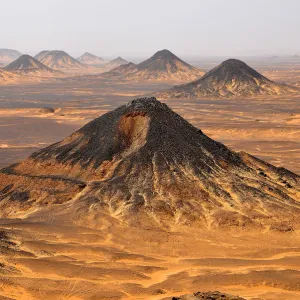 Bahariya oasis in the Egyptian black desert, Assiout province. Egypt