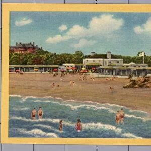 Baileys Beach. ca. 1940, Newport, Rhode Island, USA, Baileys Beach, Newport, R. I