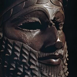 Bronze head depicting Akkian king, perhaps Sargon. From Nineveh, Iraq