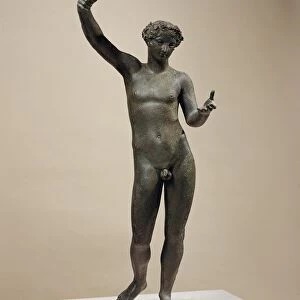 Bronze statue of Ephebe pouring drink, from Volubilis (Morocco)