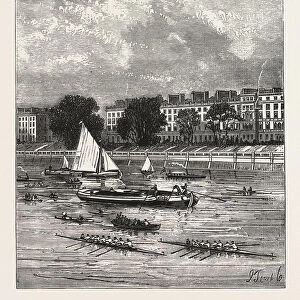 THE CEDARS, PUTNEY, CAMBRIDGE HEADQUARTERS. The Boat Race is an annual rowing race