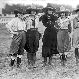 The Cheyenne Rodeo RoundUp Cowgirls