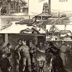 Colliery explosion near Accrington, North Lancashire, England, November 1883. Of the 110 men