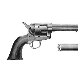 Colt Frontier revolver. Also known as the Colt Peacemaker. After Mexican War of 1846-1848