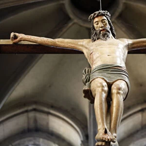 Crucifix in in Notre-Dame church
