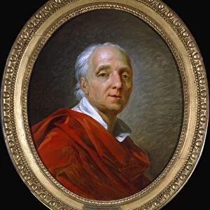 Denis Diderot (1713-1784) French man of letters and encyclopaedist. Portrait by Antoine