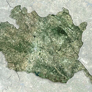 District of Evora, Portugal, True Colour Satellite Image