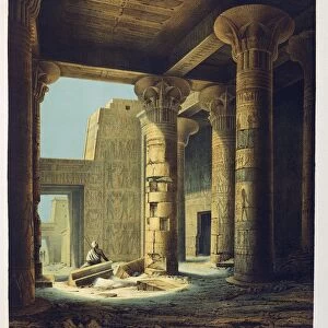 Egypt, Temple of Philae, drawing from Monuments of Egypt and Ethiopia by Richard Lepsius, 1842