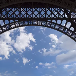 The Eiffel Tower: detail and sky