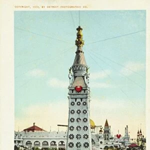 Electric Tower, Luna Park, Coney Island Postcard. 1903, Electric Tower, Luna Park, Coney Island Postcard