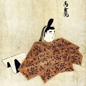 Emperor Takakura 1161-1181 80th emperor of Japan from 1168 to 1180