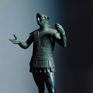 Etruscan bronze statue of warrior known as Mars of Todi, Perugia Province, Italy, 5th Century B. C