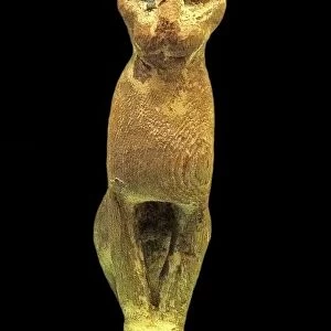 Faience Vessel in the form of the God Bes