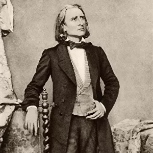 Franz (Ferencz) Liszt (1811-1886) Hungarian pianist and composer. After a photograph