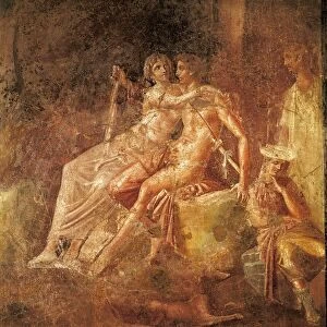 Fresco depicting Ares and Aphrodite, from Pompei, House of Citharist