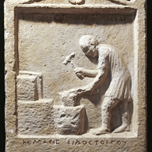 Funerary stele of a blacksmith