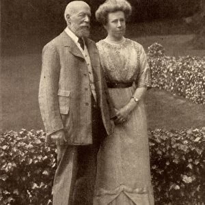 George Cadbury (1839-1922) with his wife Elizabeth in 1913 at the time of their Silver Wedding