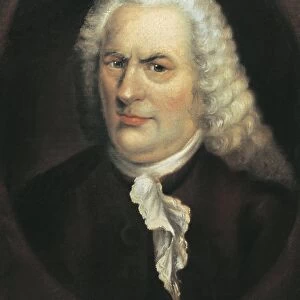 Germany, lipzig, Portrait of Johann Sebastian Bach (1685 - 1750)