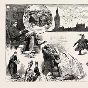 The Glasgow university extension scheme, Engraving 1890, UK, Britain, British, united kingdom
