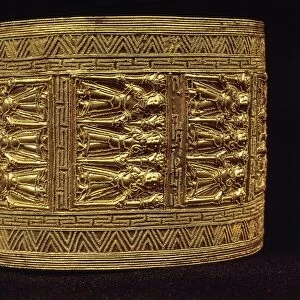 Gold bracelet from Regolini-Galassi Tomb in Cerveteri, Rome