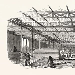 The Great Exhibition: the Building of the Crystal Palace, the South Aisle Looking West