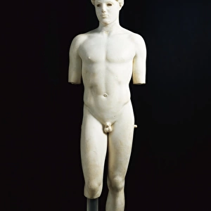 Greek civilization, Kritios Boy or Kritios Ephebe, Marble statue