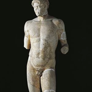 Greek civilization, Omphalos Apollo statue, Roman copy