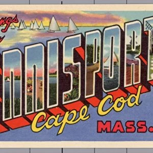 Greeting Card from Dennisport, Massachusetts. ca. 1946, Dennisport, Massachusetts, USA, Greeting Card from Dennisport, Massachusetts